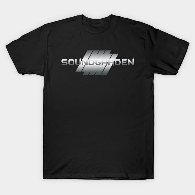 Metallic Illustration Soundgarden T-Shirt by theStickMan_Official